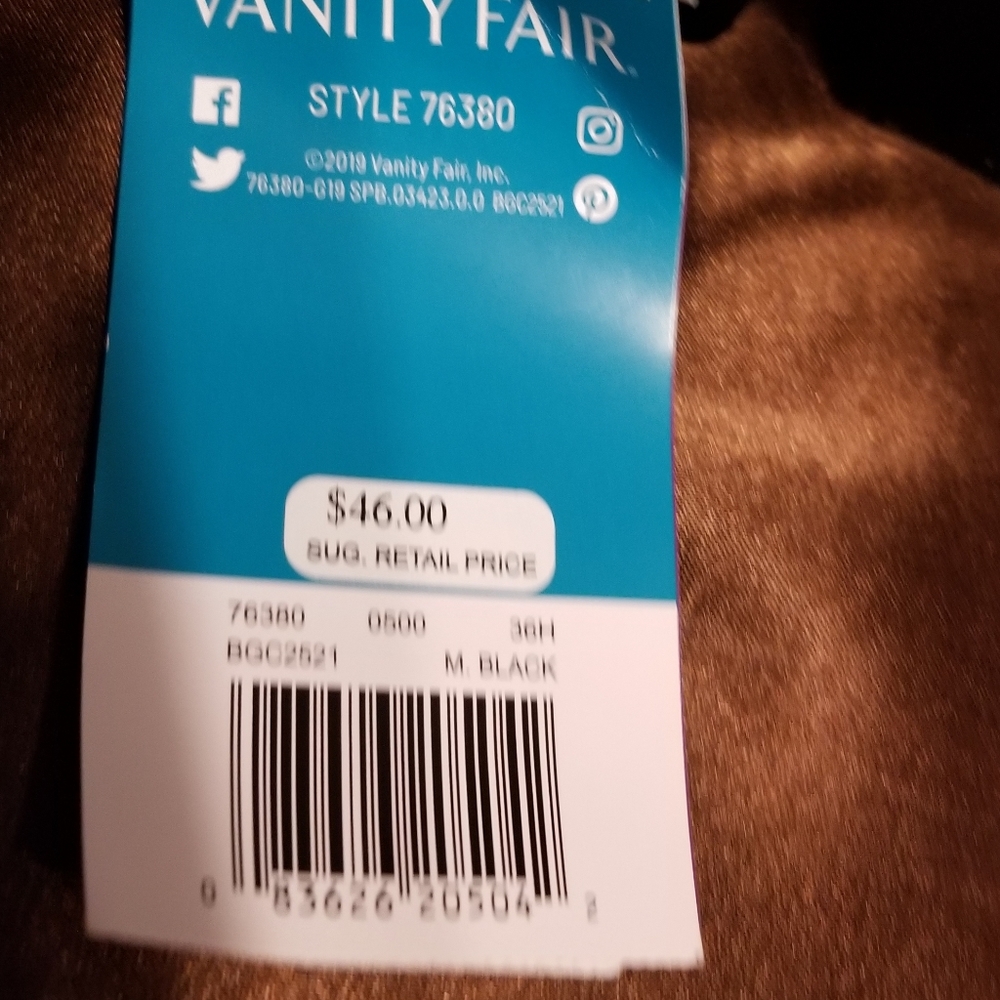 NWT VANITY FAIR 76380 FULL FIGURE BEAUTY BACK SMOOTHING BRA 36H - Picture 9 of 11